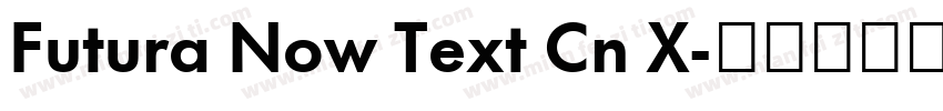 Futura Now Text Cn X字体转换